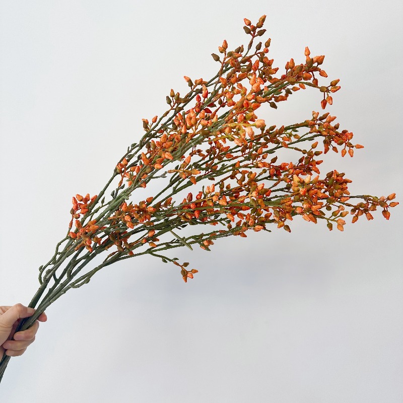 Florist Supply Vases - 人工ユーカリグリーンオリーブ果実造花植物結婚式ホームパーティー花瓶装飾屋外庭園田舎