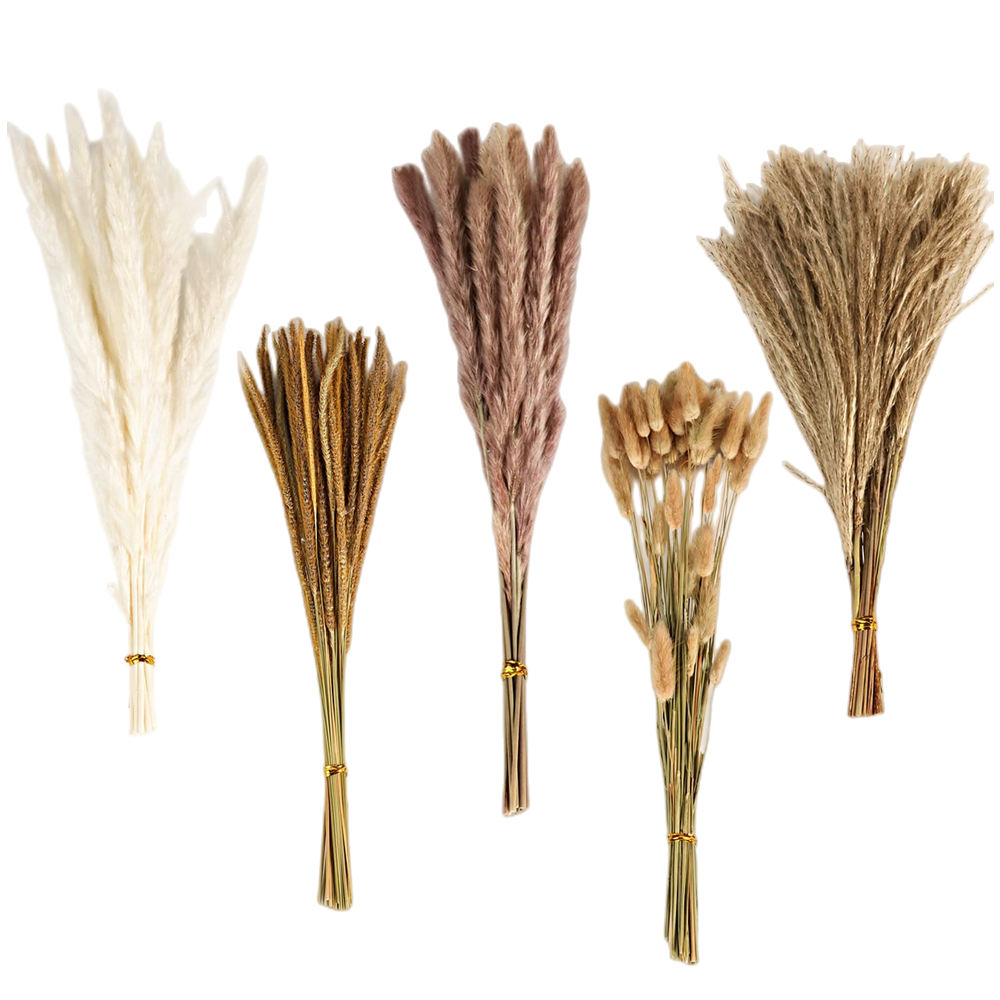 Florist Supply Vases - 秋のヴィンテージミックスドライフラワーブーケ、パンパスグラス、バニーテールグラス、プリザーブドレッドユーカリ、花瓶の飾り、ホームデスクトップ、感謝祭、結婚式の装飾、ホリデーギフト