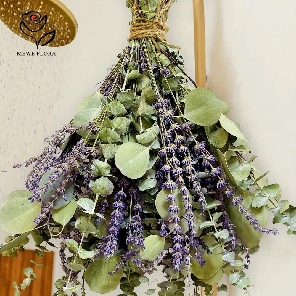 Eucalyptus Preserved - 30 個ドライフラワープリザーブドユーカリの葉ホームリビングルームの装飾人工植物ラベンダー結婚式の装飾写真の小道具