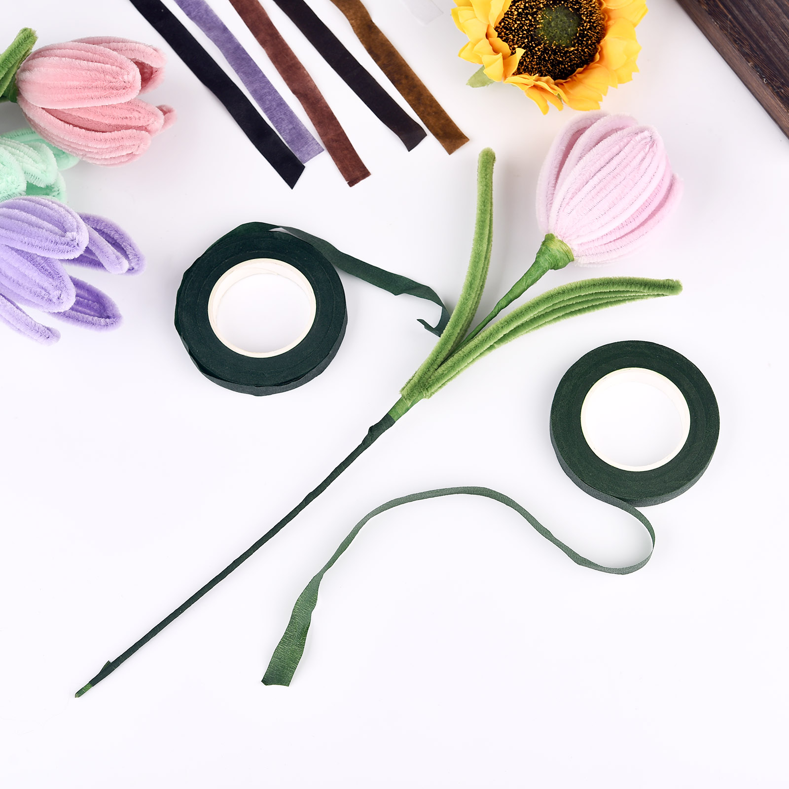 人工花用の茎テープ,花屋,ナイロン,カラフル,ボタンホール, - Florist Supply Bulk のレビューと価格
