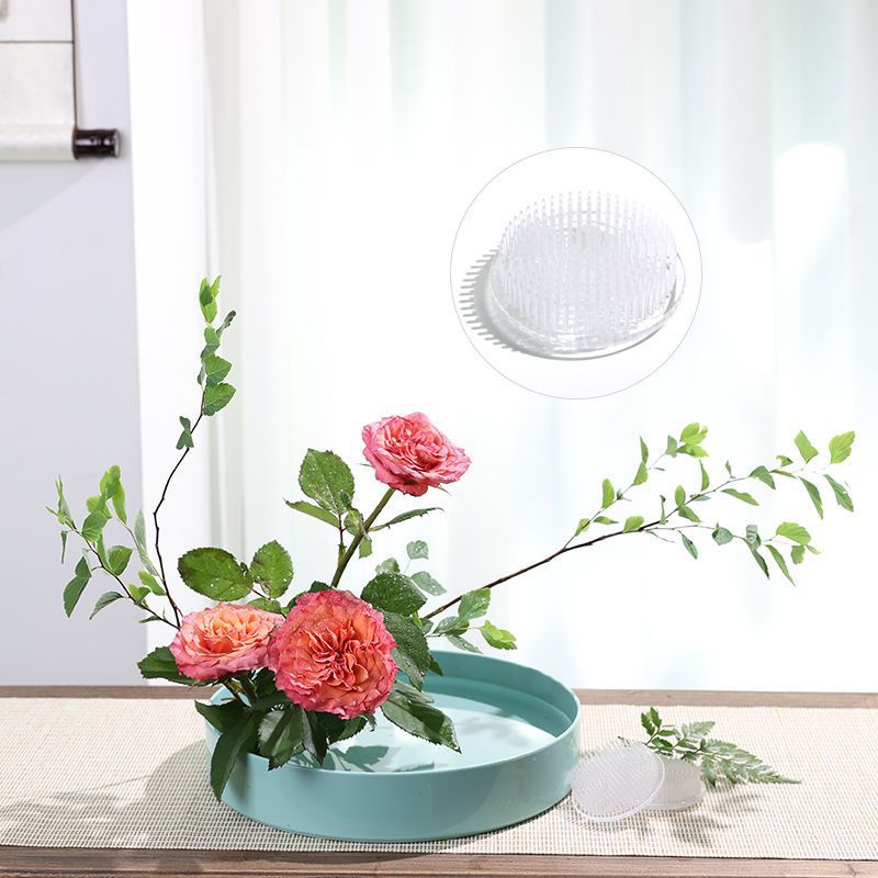 丸型生け花ステムホルダー吸盤透明フラワーアレンジメントベース - Florist Supply Bulk のレビューと価格